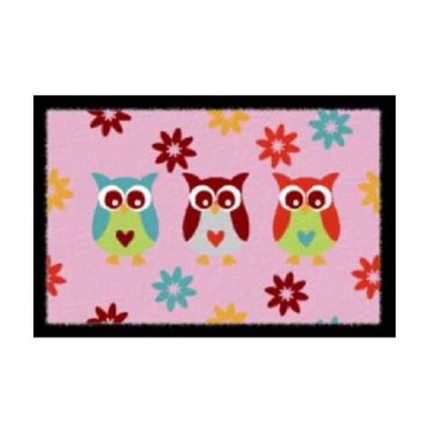 Rohožka Pink Owls, 40x60 cm