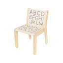 Dětská židle v béžovo-přírodní barvě ABC – Lorena Canals