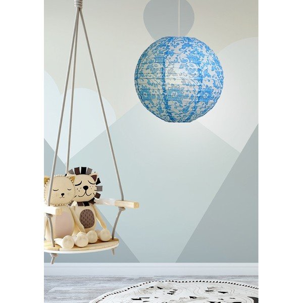 Bílo-modré stínidlo ø 35 cm – Candellux Lighting-image-1
