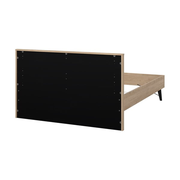 Dvoulůžková postel bez roštu v přírodní barvě 140x200 cm Ry – Tvilum-image-2