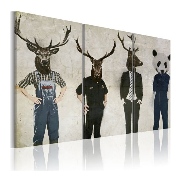 Vícedílný obraz na plátně Bimago Animals, 40 x 60 cm
