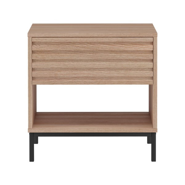 Noční stolek s deskou v dubovém dekoru v přírodní barvě Celine – Støraa-image-2