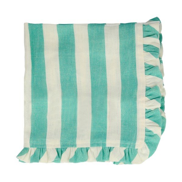 Lněné ubrousky v sadě 4 ks Stripe Ruffle – Meri Meri-image-2