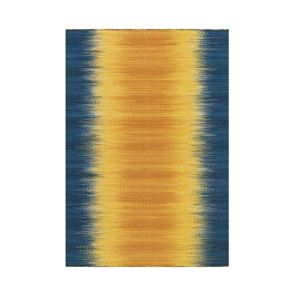 Modro-žlutý ručně vyráběný koberec Arte Espina Sunset 8070, 140 x 200 cm-image-2