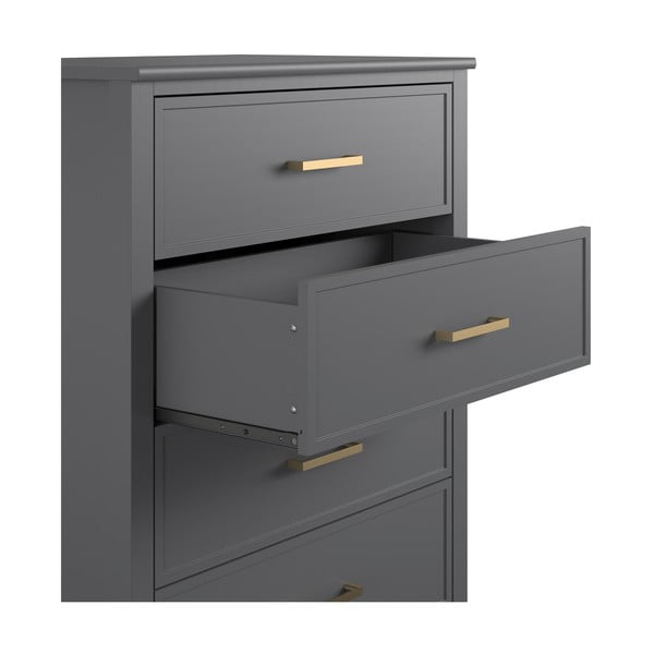 Šedá komoda CosmoLiving by Cosmopolitan Westerleigh, 75 x 106 cm-image-2