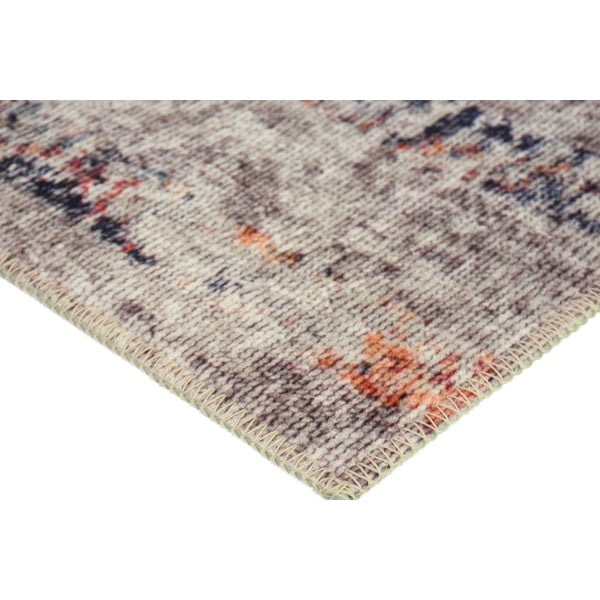 Bílo-béžový pratelný koberec běhoun 200x80 cm - Vitaus-image-2