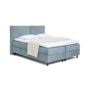 Modrá boxspring postel s úložným prostorem 160x200 cm Elva Bold – Bonami Selection