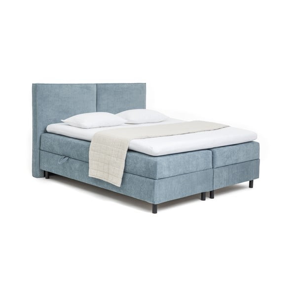 Modrá boxspring postel s úložným prostorem 180x200 cm Elva Bold – Bonami Selection