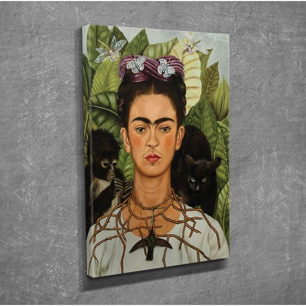 Nástěnná reprodukce na plátně Frida Kahlo, 30 x 40 cm-image-1