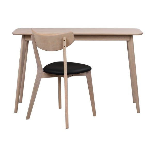 Konzolový stolek v dekoru dubu v přírodní barvě 120x40 cm Yumi - Rowico-image-4