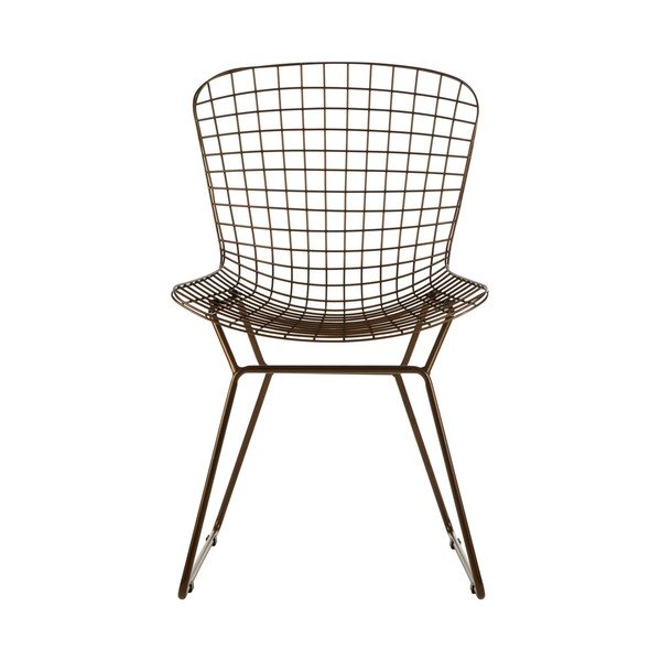 Kovová jídelní židle v bronzové barvě District – Premier Housewares-image-2