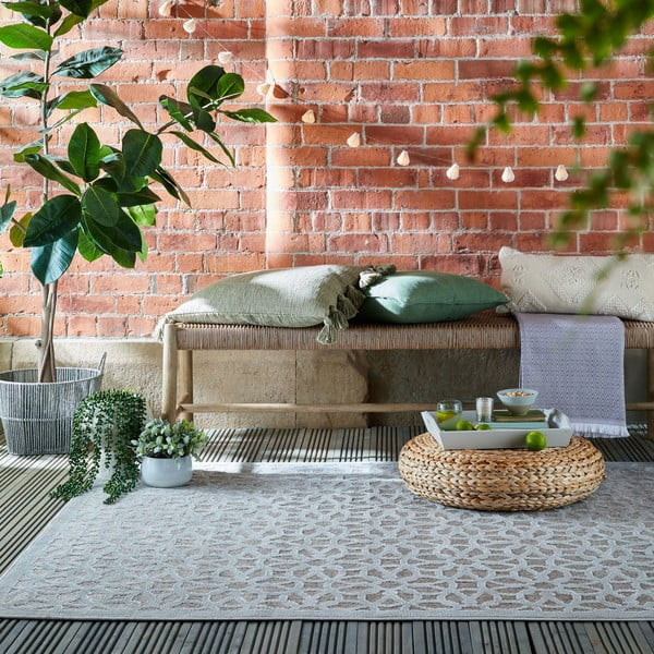 Šedý venkovní koberec 230x160 cm Argento - Flair Rugs-image-1