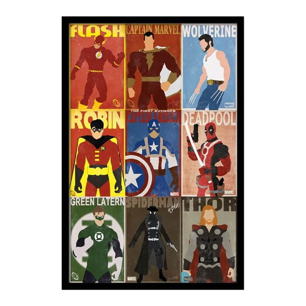 Plakát Hero Team, 35x30 cm
