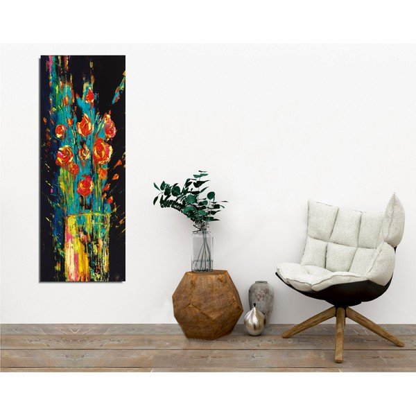 Nástěnný obraz na plátně Vintage Flowers, 30 x 80 cm-image-1