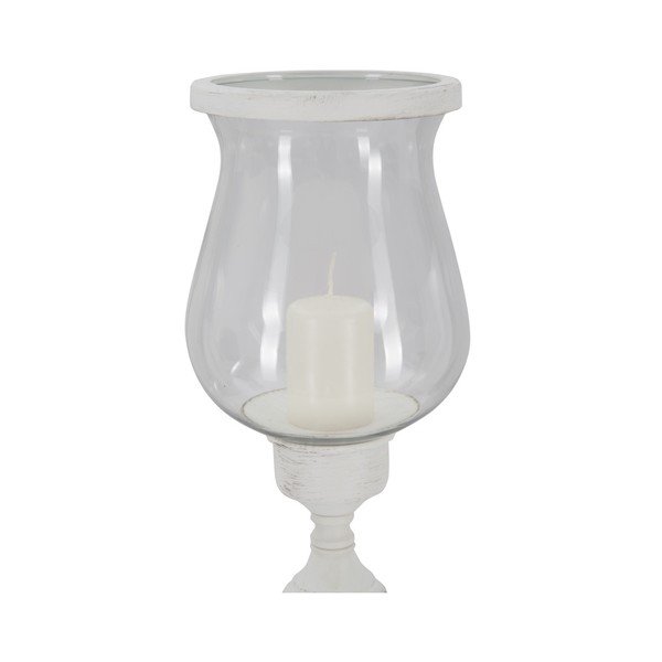 Bílý jednoramenný svícen Mauro Ferretti Provenzia, výška 72 cm-image-1