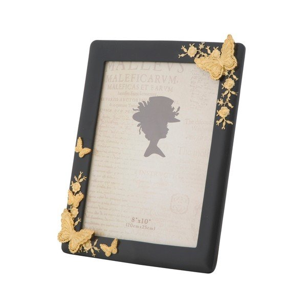 Žlutý fotorámeček v pryskyřicovém rámu Mauro Ferretti Glam, 20 x 25 cm