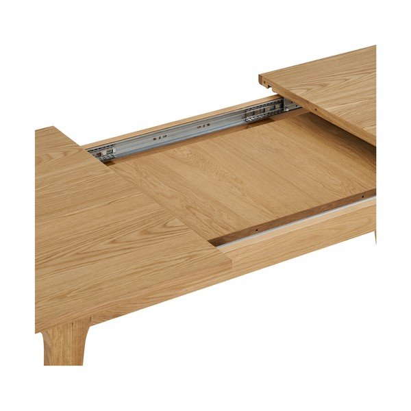 Rozkládací jídelní stůl s přídavnou deskou v dekoru dubu 90x180 cm Darwin – House Nordic-image-4