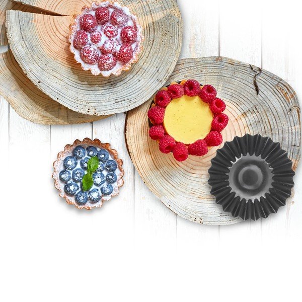 Kovové formy na pečení tartaletky v sadě 6 ks ø 7 cm – Orion-image-3