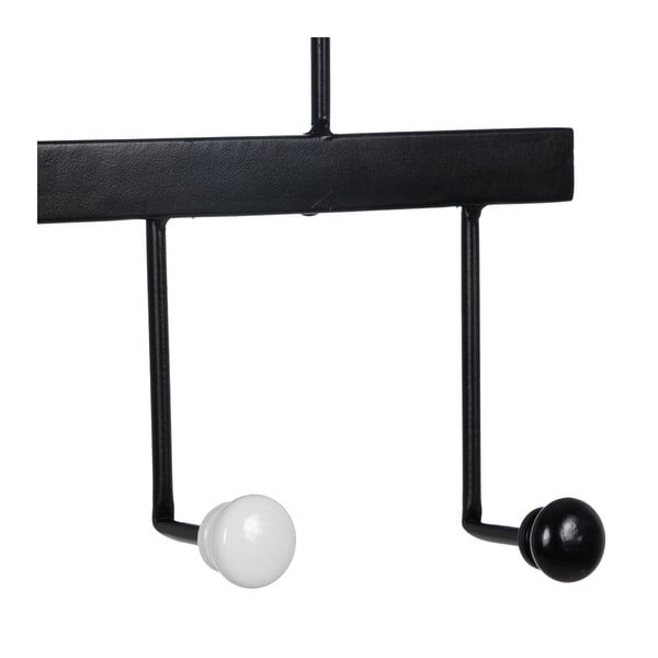 Černý kovový nástěnný věšák – Ixia-image-4