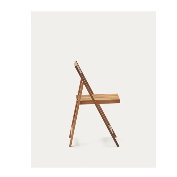 Dřevěná zahradní židle v přírodní barvě Sadirar – Kave Home-image-1