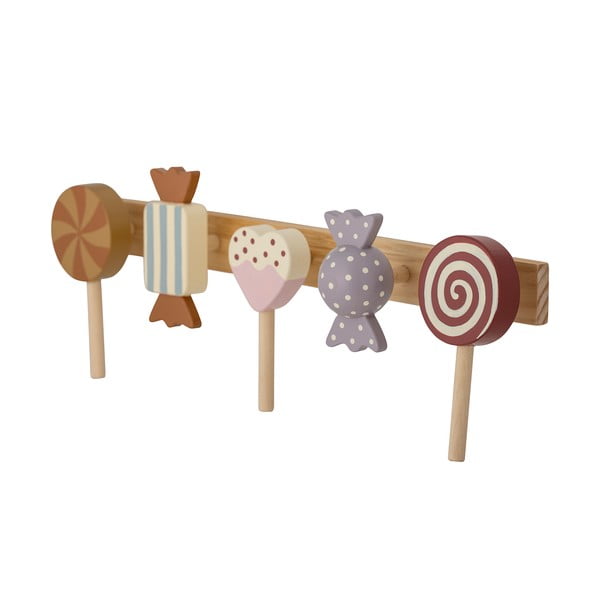 Nástěnný dětský  věšák z borovicového dřeva Rudy - Bloomingville Mini-image-3