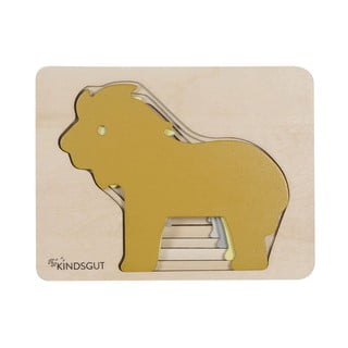 Dřevěné dětské puzzle Kindsgut Lion