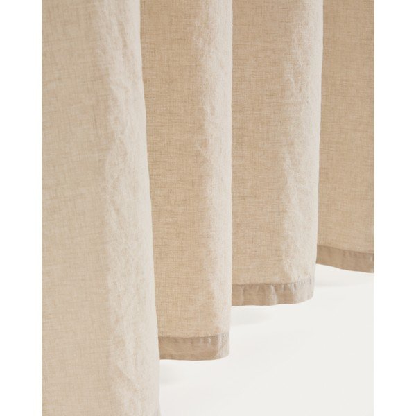Béžový bavlněný závěs 140x270 cm Nolira – Kave Home-image-4