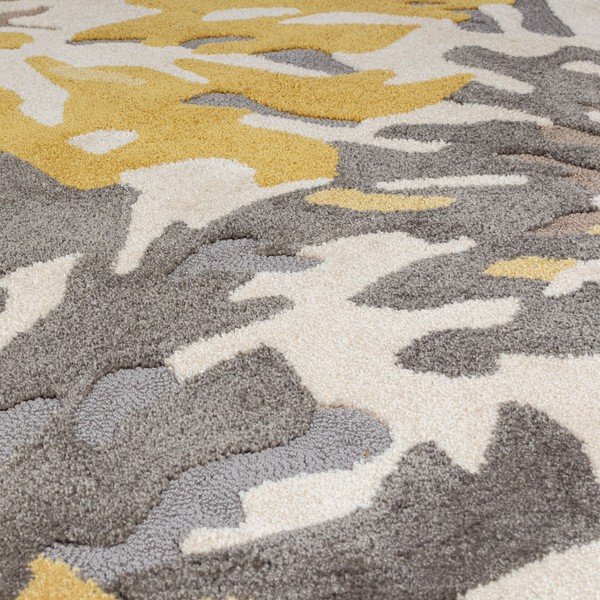 Šedo-žlutý koberec Flair Rugs Soft Floral, 160 x 230 cm-image-2