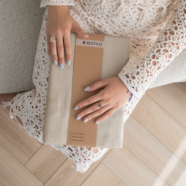 Béžový závěs 140x270 cm Valeta – Restilo-image-4