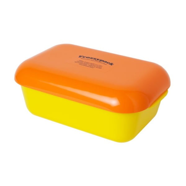 Chladící svačinový box Frozzypack Summer Edition, yellow/orange