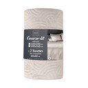 Krémový sametový set přehozu a povlaku na polštář 240x260 cm Solange – douceur d'intérieur