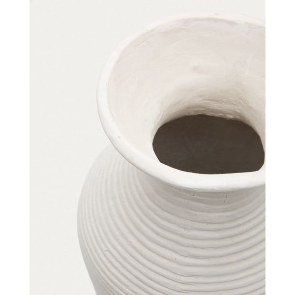 Krémová ručně vyrobená vysoká váza (výška 72 cm) Pria – Kave Home-image-1