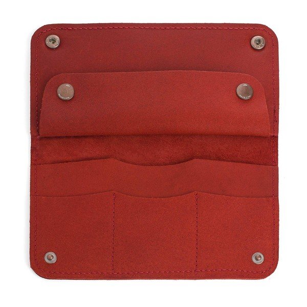 Červená kožená peněženka Woox Triviala Purpurea-image-2