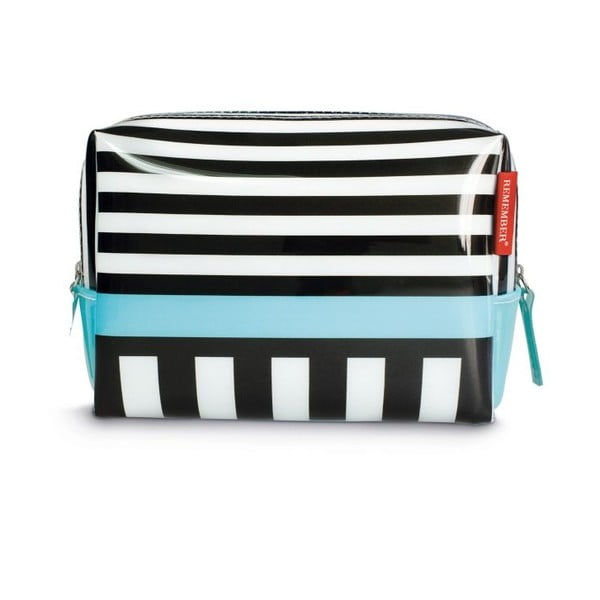 Kosmetická taška Remember Black Stripes, velká