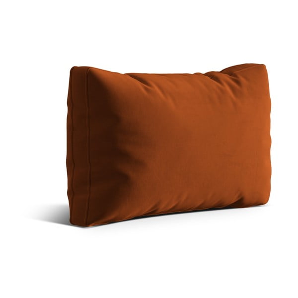 Sametový polštář na gauč v terakotové barvě Kemi – Cosmopolitan Design-image-1