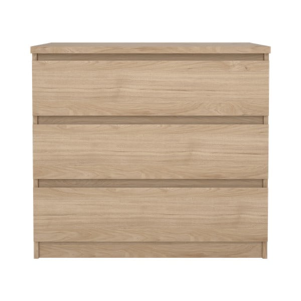 Komoda v dekoru dubu v přírodní barvě 77x70x50 cm Naia – Tvilum