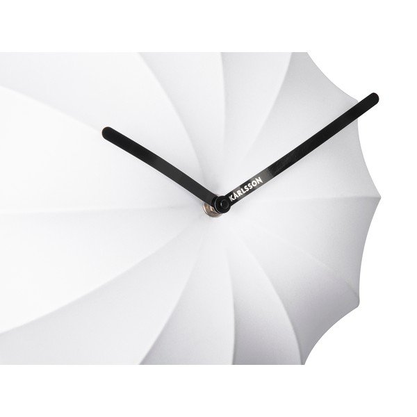 Bílé nástěnné hodiny Karlsson Stretch, ø 40 cm-image-2