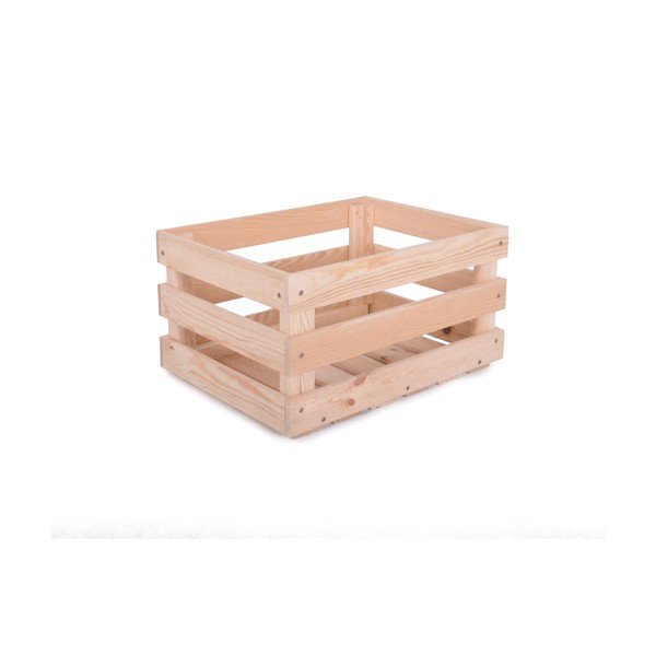 Dřevěný úložný box v přírodní barvě 42x29x22 cm Apple Box – Rojaplast