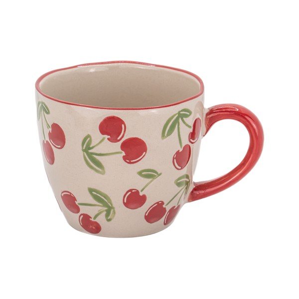 Béžový keramický hrnek 250 ml Cherries – Sass & Belle