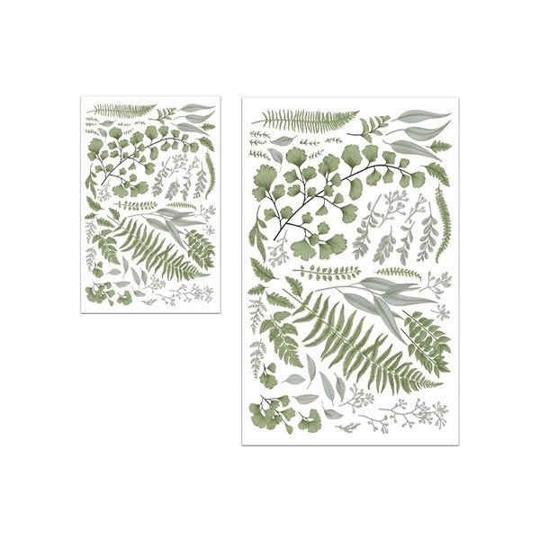 Zelené/béžové koupelnové předložky v sadě 2 ks 60x100 cm Floral – Mila Home
