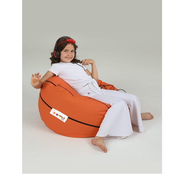 Oranžový dětský sedací vak Basketball – Floriane Garden-image-3