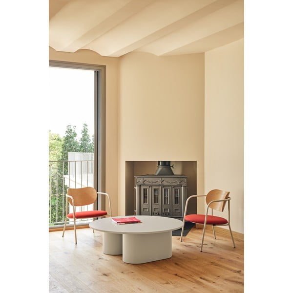 Krémový konferenční stolek 110x111 cm Totem – Teulat-image-1