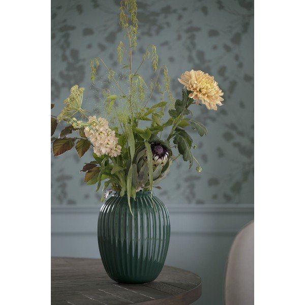 Zelená kameninová váza Kähler Design Hammershoi, výška 25 cm-image-1