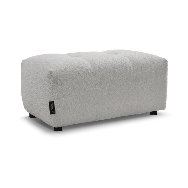 Světle šedá podnožka z textilie bouclé Roxelane – Bobochic Paris-image-3