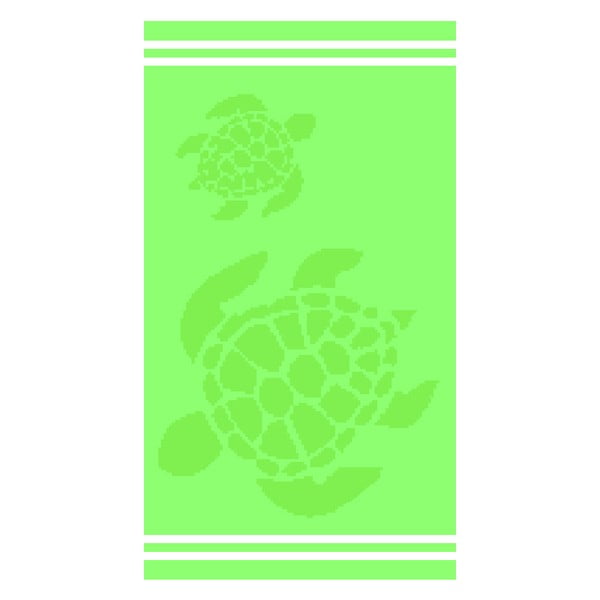 Zelená bavlněná plážová osuška 70x140 cm Turtle – B.E.S.