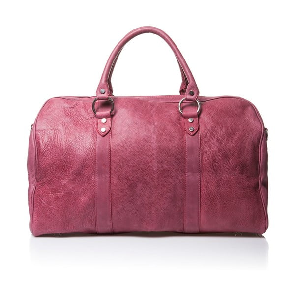 Růžová cestovní taška z telecí kůže Medici of Florence Seconda