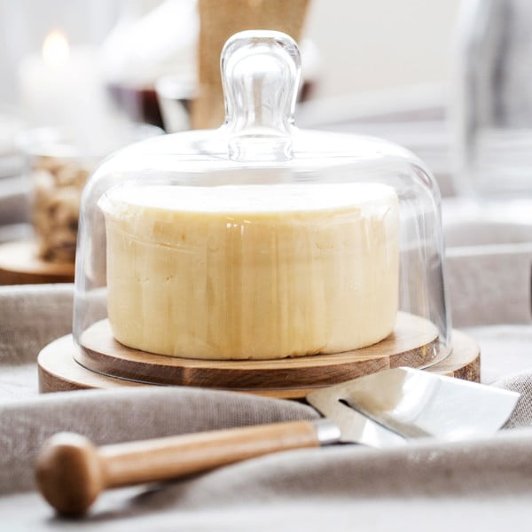 Prkénko na sýr se skleněným poklopem Sagaform Oval-image-1
