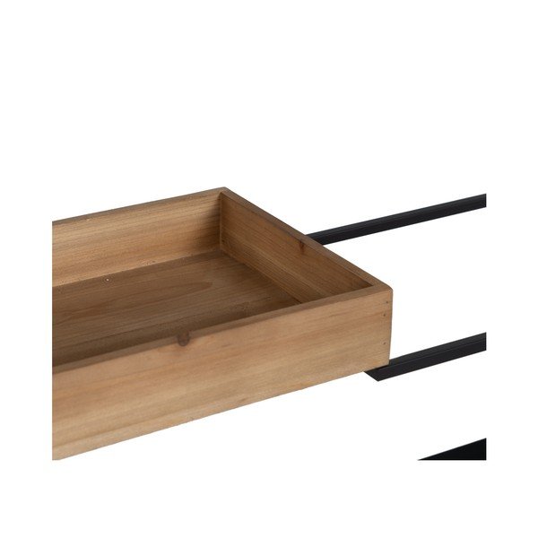 Černý kovový regál 85x130 cm – Ixia-image-3