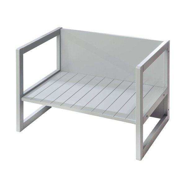 Šedá dětská lavice Country Style – Roba