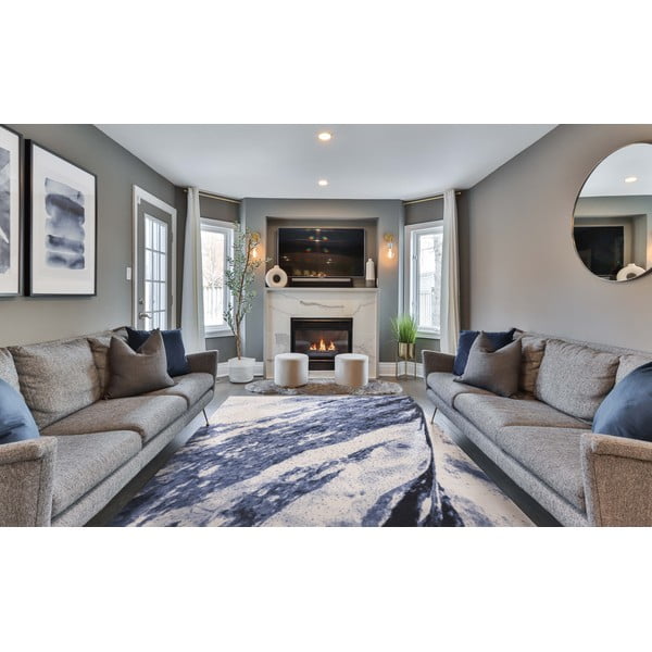 Modrý vlněný koberec 160x240 cm Albo – Agnella-image-1